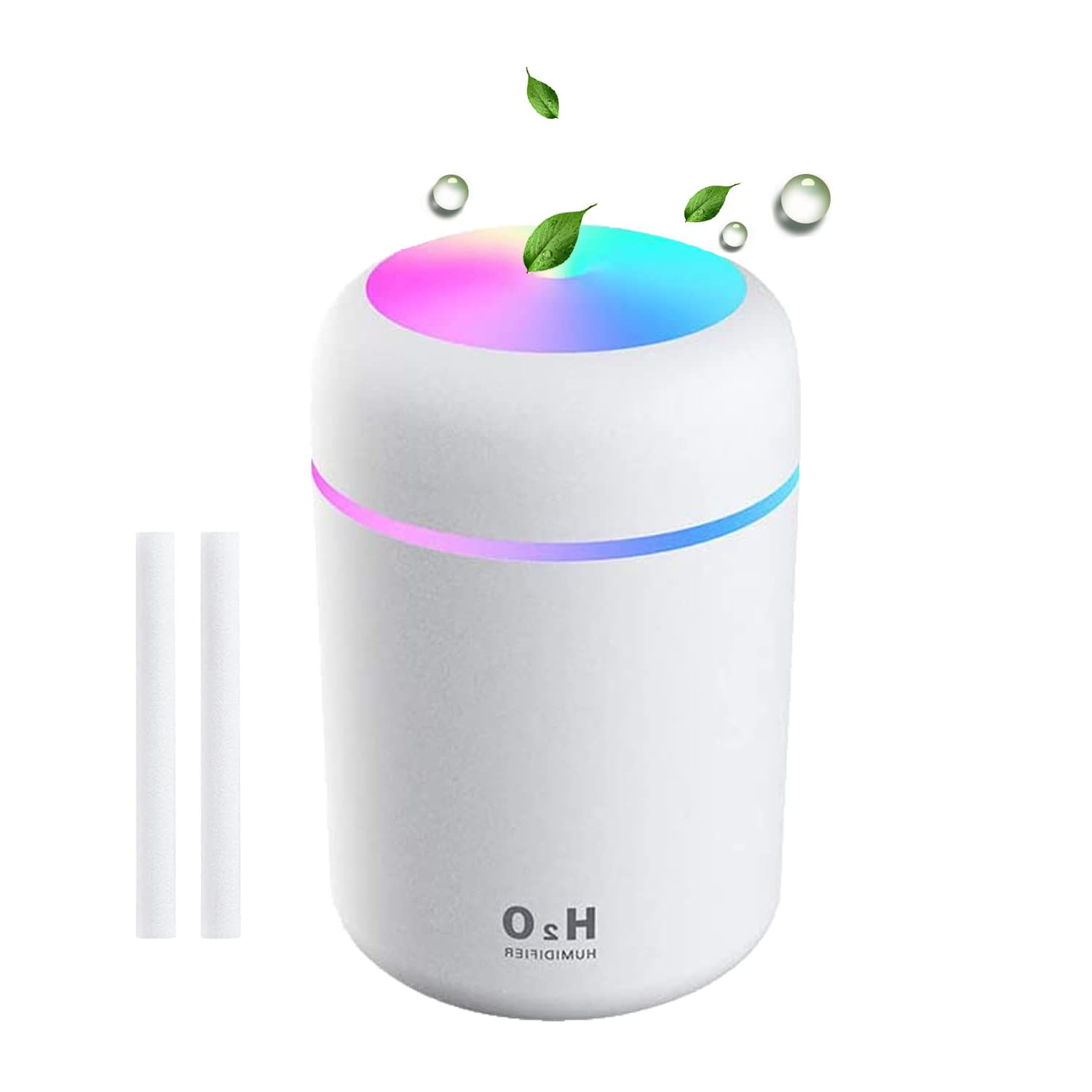 Supvox 300mL Mini Silent Humidifier for Household Car Humidifier Desktop Humidifier with Atmosphere Light Car Office Room Bedroom Auto Shut-Off, 2 Spray Modes (White) Supvox 300mL Mini Silent Humidifier for Household Car Humidifier Desktop Humidifier with Atmosphere Light Car Office Room Bedroom Auto Shut-Off, 2 Spray Modes (White)